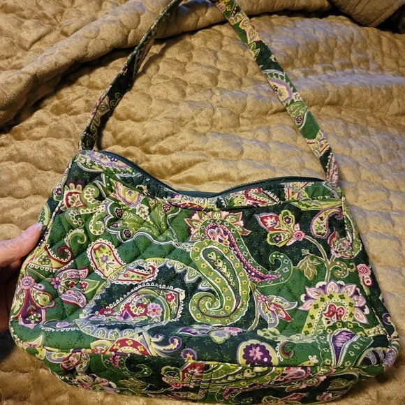 Vera Bradley Green Paisley Purse - Picture 3 of 4